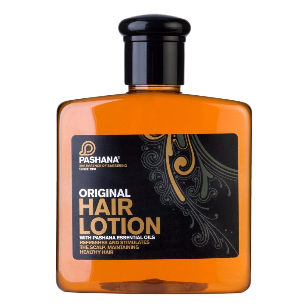 Pashana Original Hair Lotion in 250ml bottle with musky sweet tobacco scent and essential oils.