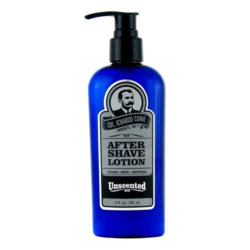 Colonel Conk’s Natural After Shave Lotion - Unscented 180ml | Male Grooming Supplies