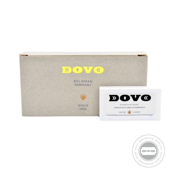 Dovo Super Platinum Razor Blades - Single dispenser with outer box.