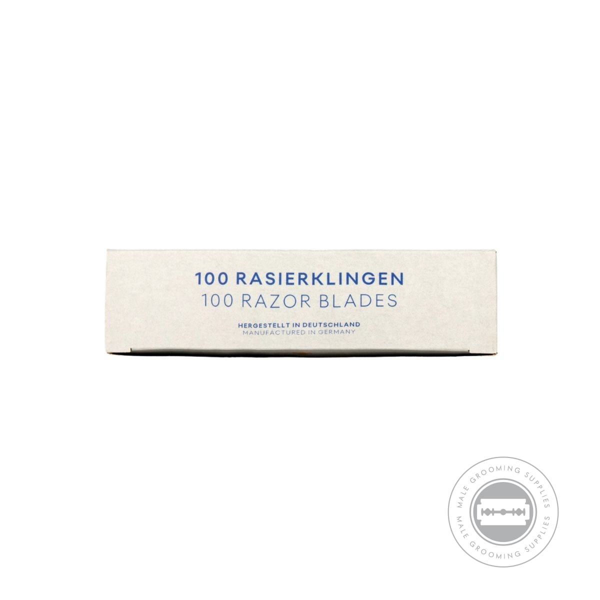 Dovo Super Platinum Razor Blades - Packaging displaying 100 blades.