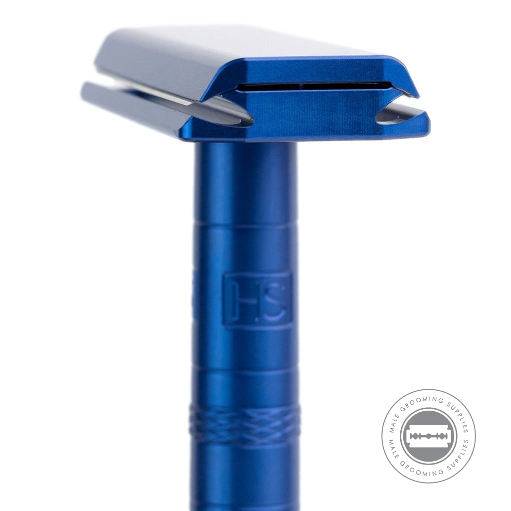 Henson AL13 Safety Razor V2.0 - Steel Blue | Male Grooming Supplies