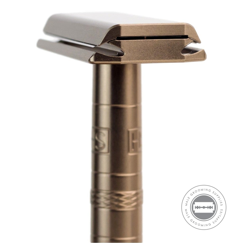 Henson AL13 Safety Razor V2.0 - Tan | Male Grooming Supplies