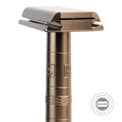 Henson AL13 Safety Razor V2.0 - Tan | Male Grooming Supplies