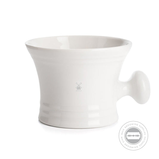 Muhle Porcelain White Shaving Mug | Male Grooming Supplies