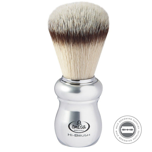 Omega Hi - BRUSH “ERGAL” Fiber Shaving Brush 46652 | Male Grooming Supplies